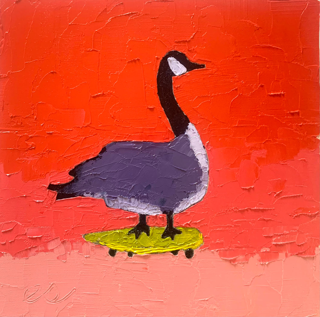 Skateboard Goose